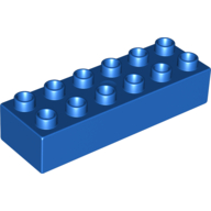 Lego Duplo Brick 2 x 6 / Blue