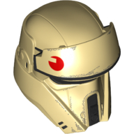 Lego Large Figure Head Scarif Stormtrooper (Shoretrooper) / Tan