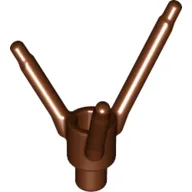 Plant, Flower Stem with Bottom Bar / Reddish Brown