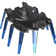 Lego Large Figure Armour, Spiked with Marbled Blue Pattern / Black