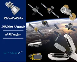 1:110 Scale Falcon 9 Payload Collection