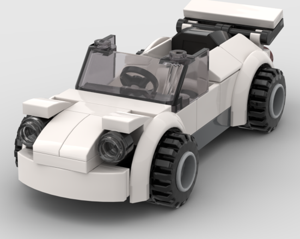 Lego City car with pop-up-headlights
