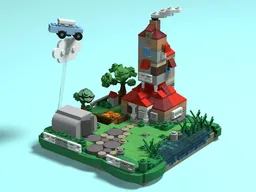 The Burrow microscale diorama
