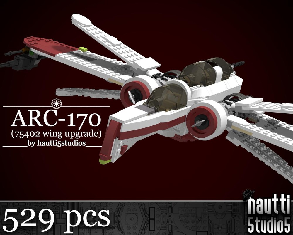 Lego ARC-170 (75402 wing upgrade)