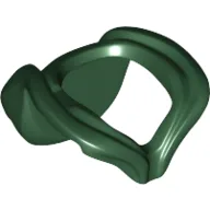 Minifig Neckwear Hood Folded Down / Dark Green