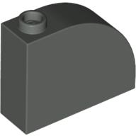 Lego Brick Curved 1 x 3 x 2 / Dark Gray