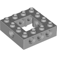 Technic Brick 4 x 4 with 2 x 2 Opening / Light Bluish Gray