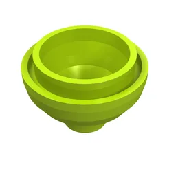 Brick Round 2 x 2 Dome Bottom [Open Stud] / Lime