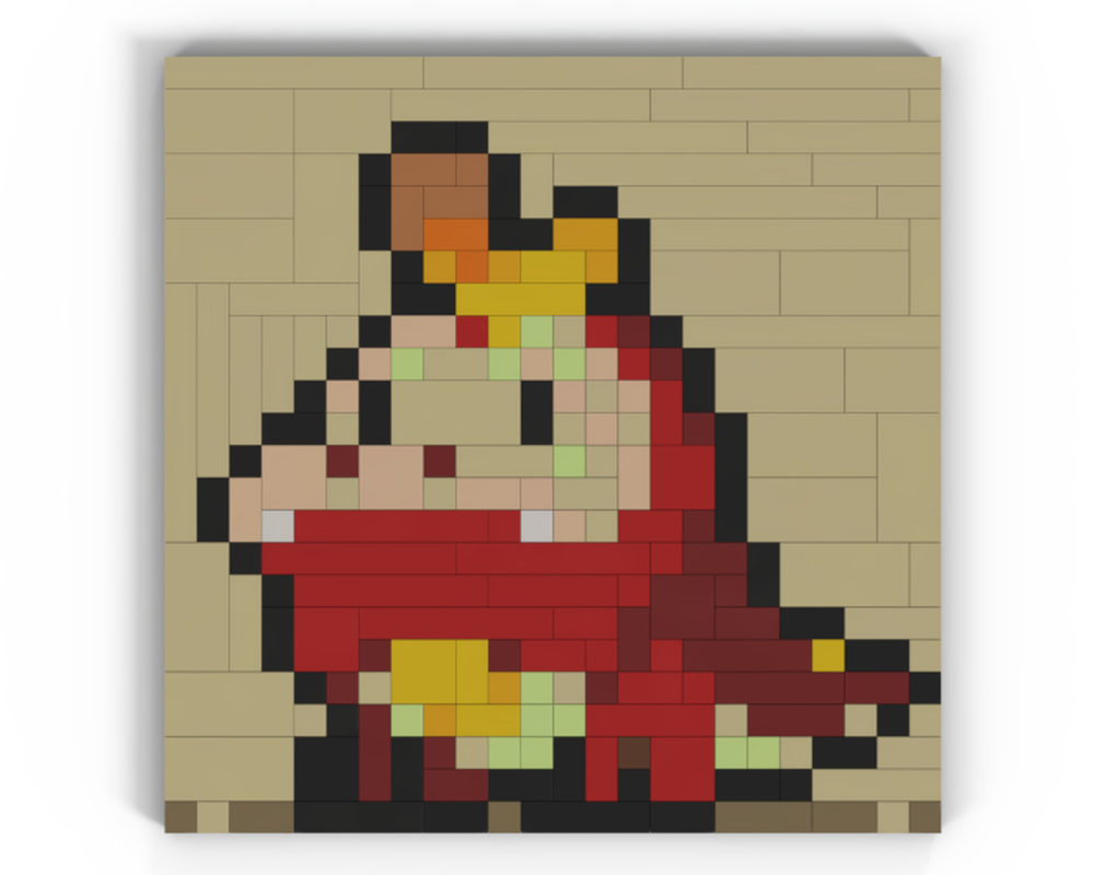 Lego 24x24 Fuecoco Mosaic