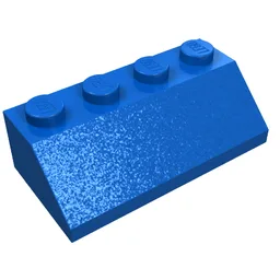Brick Sloped 45° 2 x 4 / Blue