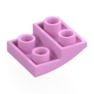 Lego Brick Curved Inverted 2 x 2 x 2/3 / Bright Pink