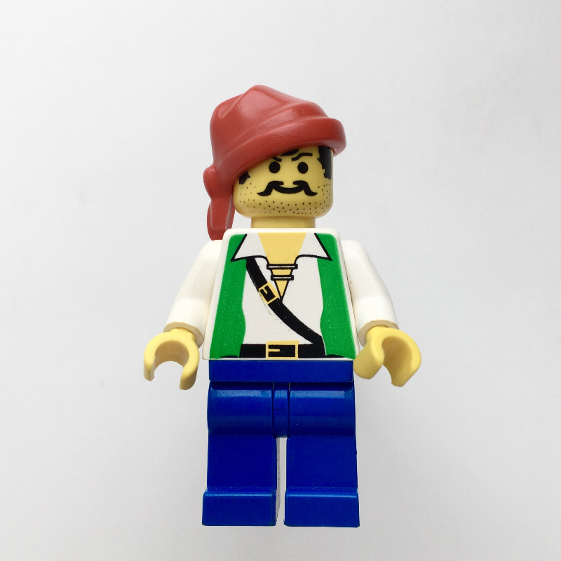 Lego Pirate - Green Vest, Blue Legs, Red Bandana