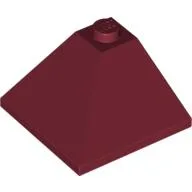 Brick Sloped 33° 3 x 3 Double Convex / Dark Red