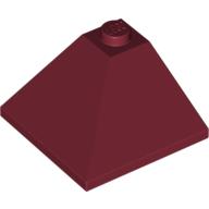 Lego Brick Sloped 33° 3 x 3 Double Convex / Dark Red
