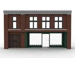 Large storefront facade