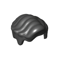 Lego Hair Wavy / Black