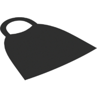 Lego Duplo Cape with Elastic Loop / Black