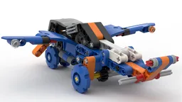 Propeller plane with stand