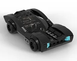Custom Batmobile Minifig scale