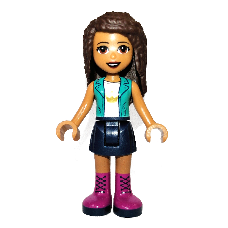 Lego Andrea - Dark Turquoise Jacket, Dark Blue Skirt