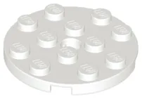 Plate Round 4 x 4 with Pin Hole