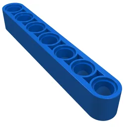 Technic Beam 1 x 7 Thick / Blue