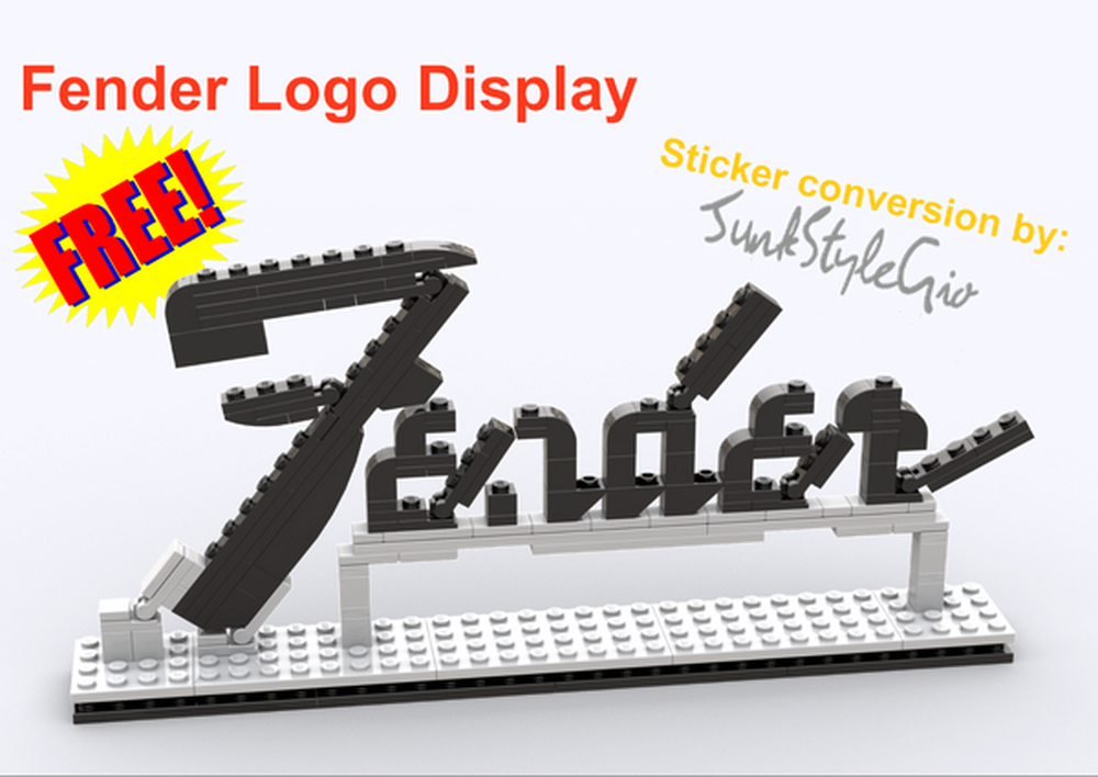 Lego Fender Logo display