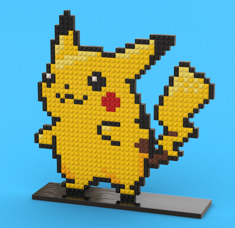 Lego Pikachu Pixel Art