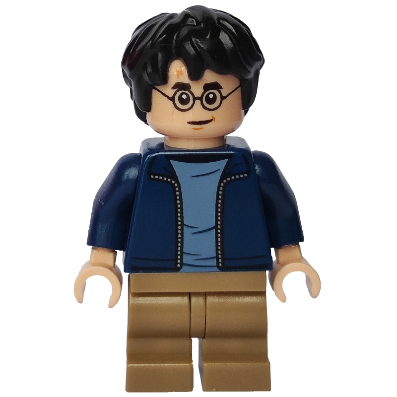 Lego Harry Potter, Open Dark Blue Jacket, Medium Legs