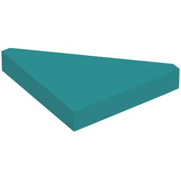 Tile 45° Cut 2 x 2 (Triangle) / Dark Turquoise