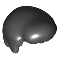 Lego Hair Short Smooth (Fred) / Black