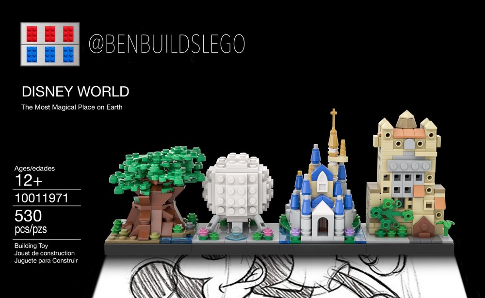 Lego Dísney World Skyline (Lite)