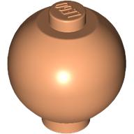 Lego Brick Round 2 x 2 Sphere with Stud [Plain] / Nougat