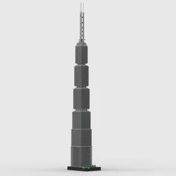 7 South Dearborn at 1/650th Scale