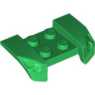 Lego Mudguard 2 x 4 with Molded Headlights / Green