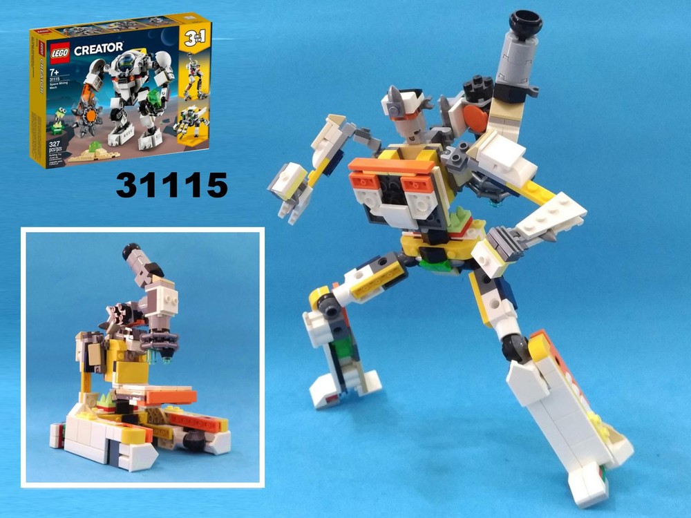 Lego Transformer Microscope /Perceptor from LEGO Creator 31115: Space Mining Mech