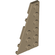 Lego Wedge Plate 6 x 3 Left / Dark Tan