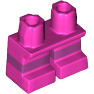 Lego Legs Short with Magenta Stripe Pattern [Multi Color Injection] / Dark Pink