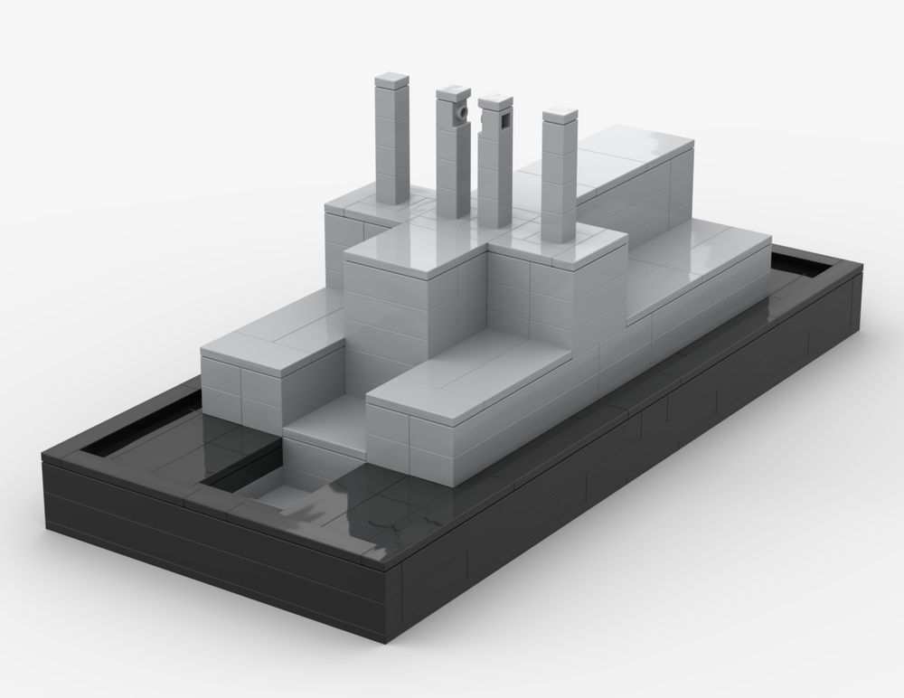 Lego The Brutalist - The Margaret Lee Van Buren Center for Creation and Activity