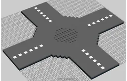 Dual-Lane Roundabout Plate