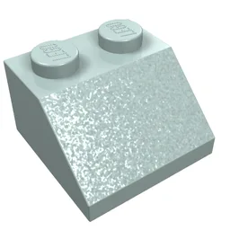 Brick Sloped 45° 2 x 2 / Light Aqua