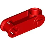 Technic Axle and Pin Connector Perpendicular 3L with Pin Hole / Red