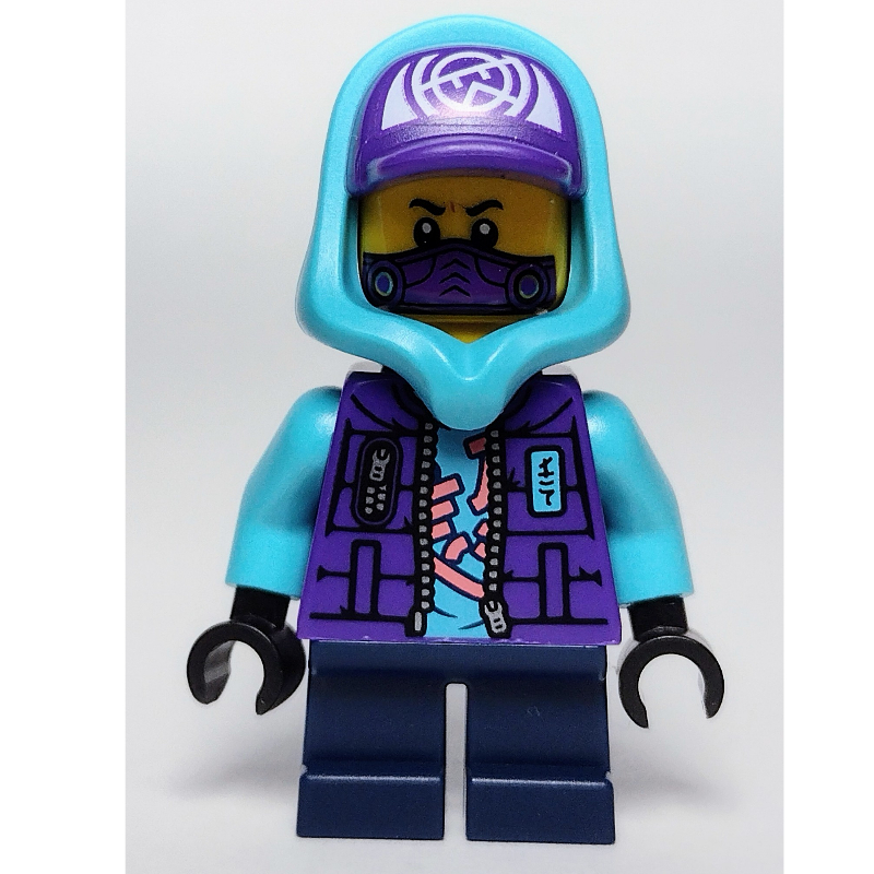 Lego Lil' Nelson, Medium Azure Hood