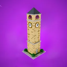 Tilted Towers Clock Tower
