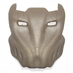 Large Figure Mask Krana Za / Pearl Very Light Gray