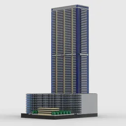Panorama Tower at 1/650th Scale