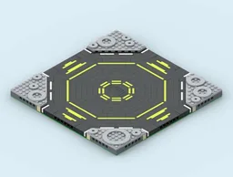 MILS Space Road Intersection 14 Studs Wide