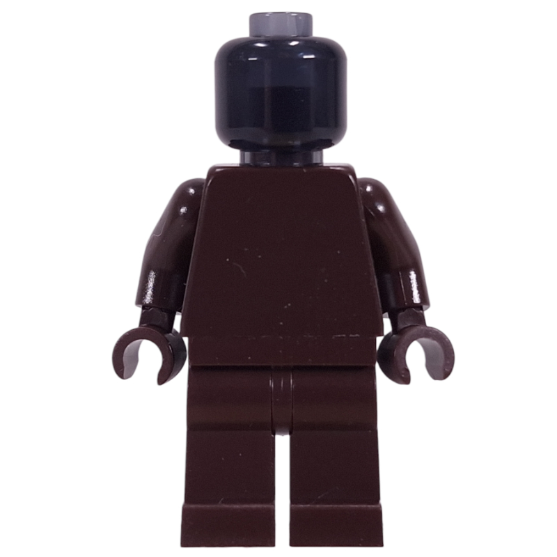 Lego Monochrome, Dark Brown with Trans-Black Head