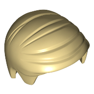 Lego Hair Smooth Combed Sideways / Tan
