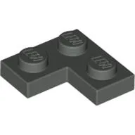Plate 2 x 2 Corner / Dark Gray